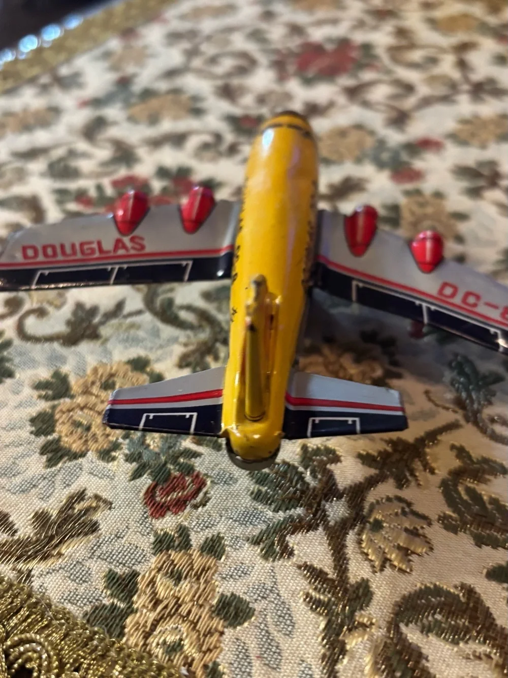 DC-8 Yellow Toy Airplane - Kids Toy Plane